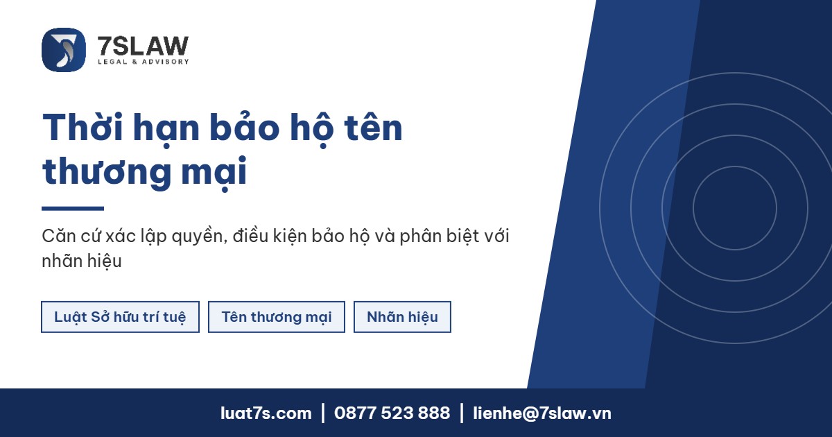 Thời hạn bảo hộ tên thương mại