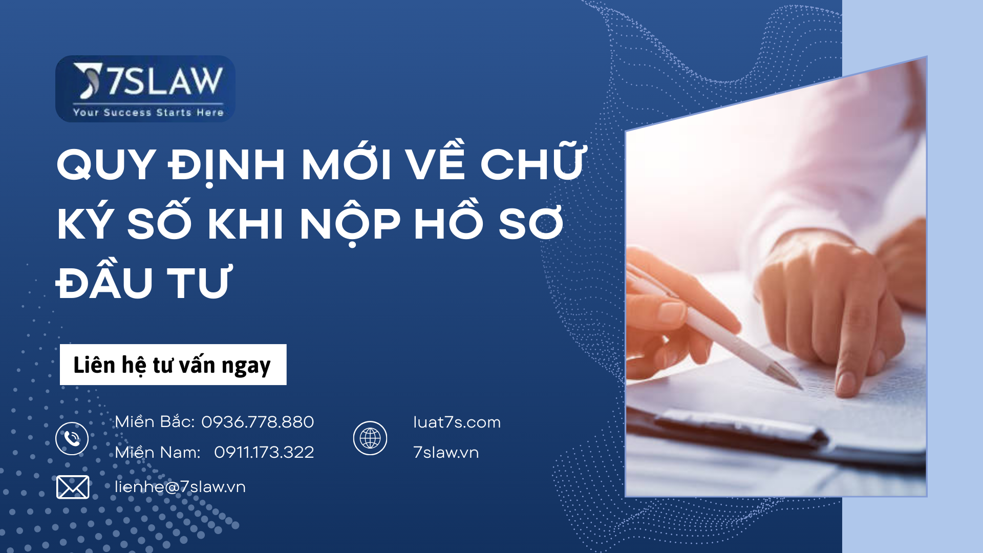 Poster Quy định mới về chữ ký số khi nộp hồ sơ đầu tư