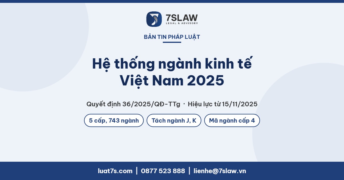 Quy định về Hệ thống ngành kinh tế Việt Nam 2025