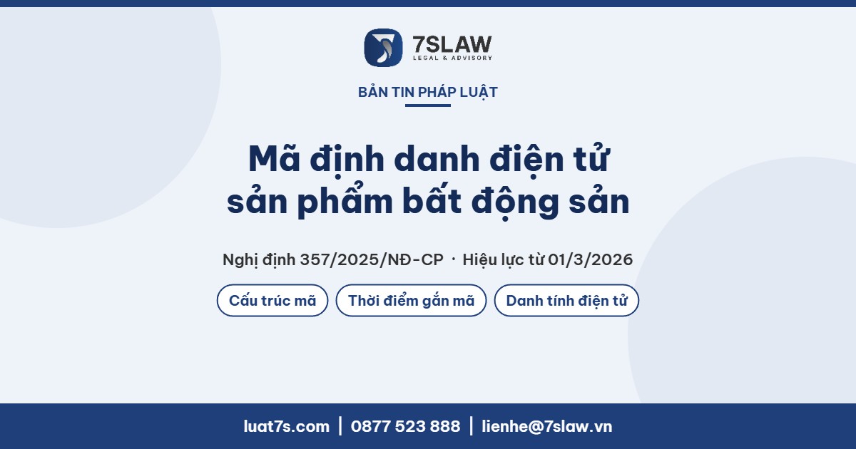 Quy định về mã định danh điện tử sản phẩm bất động sản