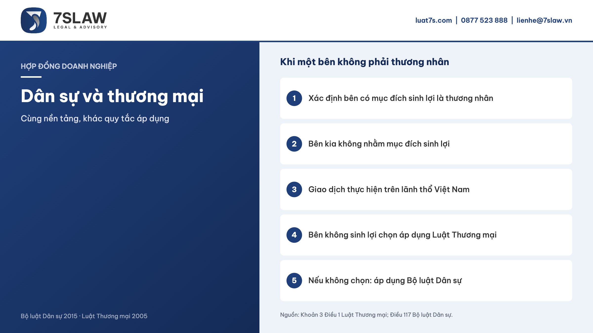 Khi một bên không phải thương nhân
