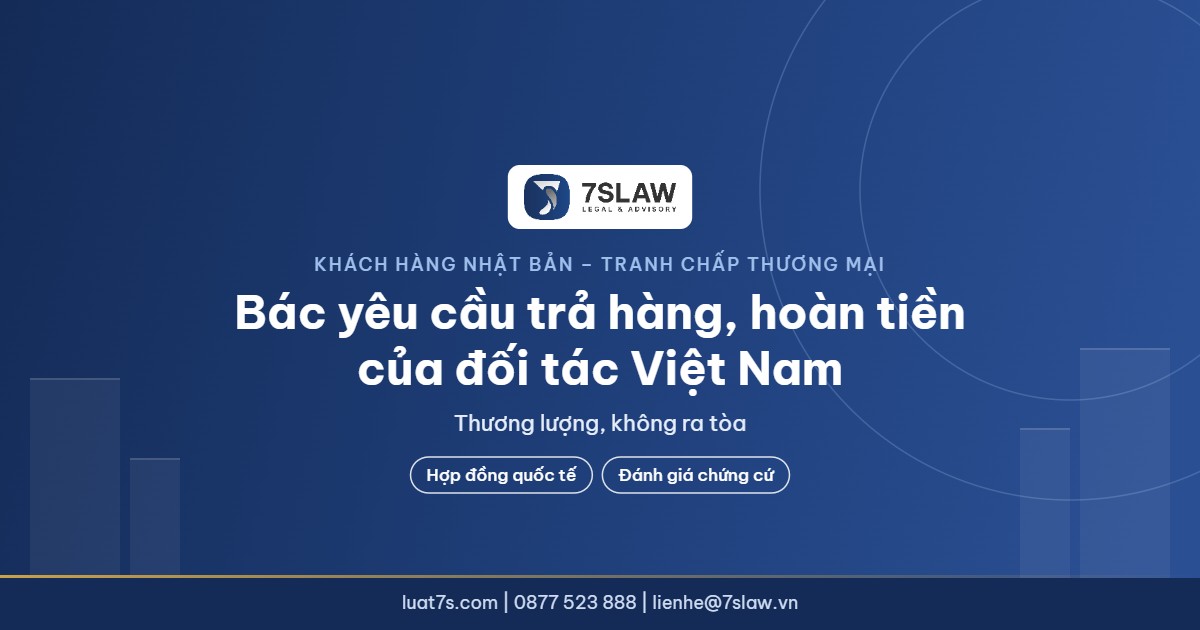 Anh bia vu viec tranh chap hop dong mua ban hang hoa, khach hang Nhat Ban