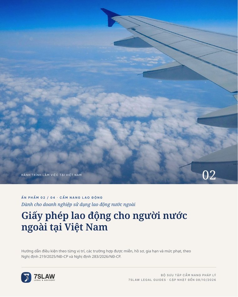 Bìa Ấn phẩm 02: Giấy phép lao động cho người nước ngoài tại Việt Nam
