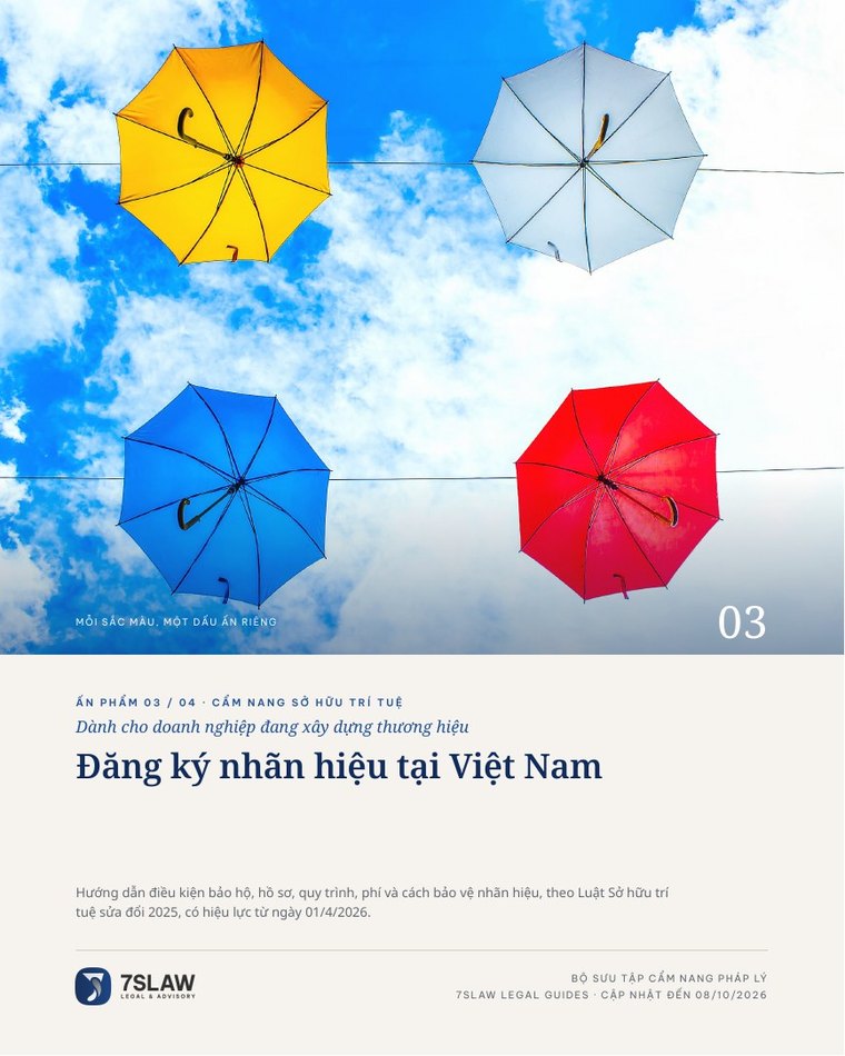 Bìa Ấn phẩm 03: Đăng ký nhãn hiệu tại Việt Nam