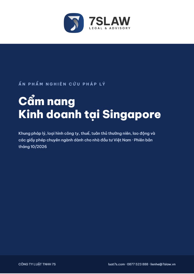 Bìa Ấn phẩm 05: Cẩm nang Kinh doanh tại Singapore