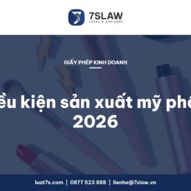Quy định về điều kiện sản xuất mỹ phẩm 2026